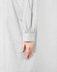 ordinary fits puff dress grey check