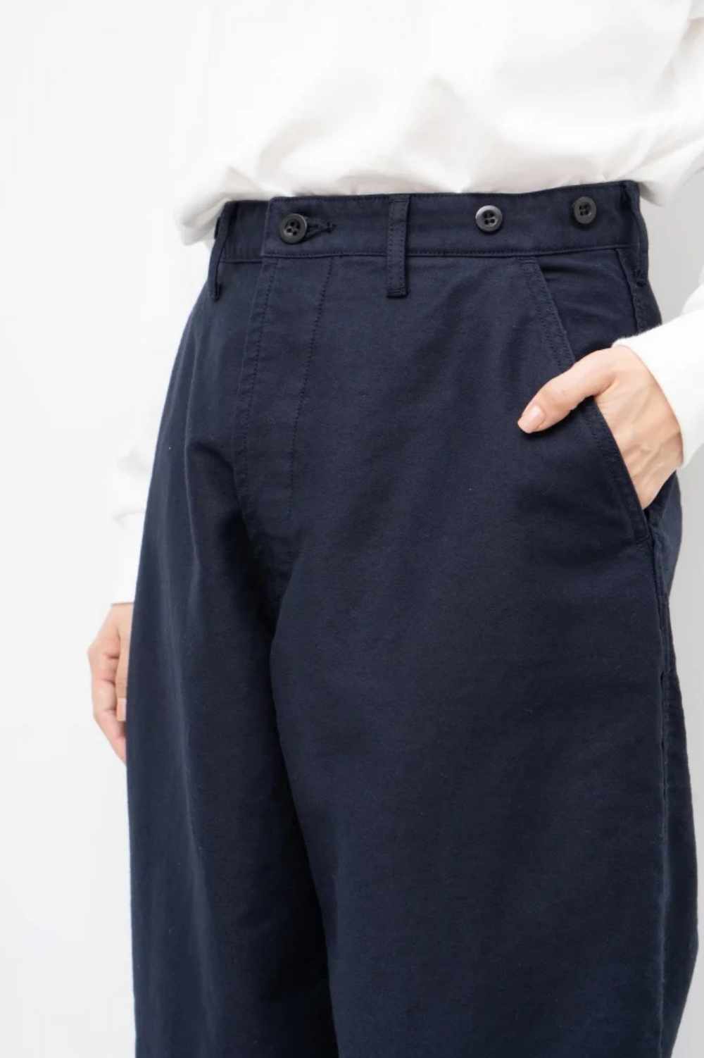 ordinary fits standard french trousers navy