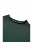 service works mock smock sweater forest