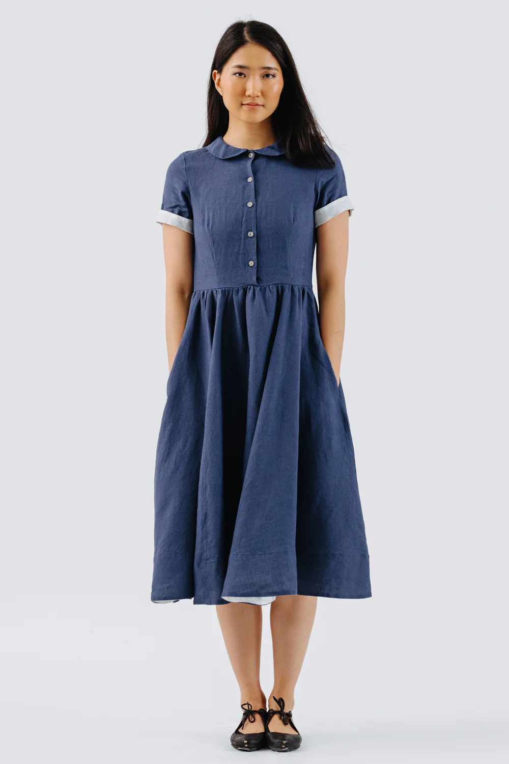 son de flor classic dress moonlight blue