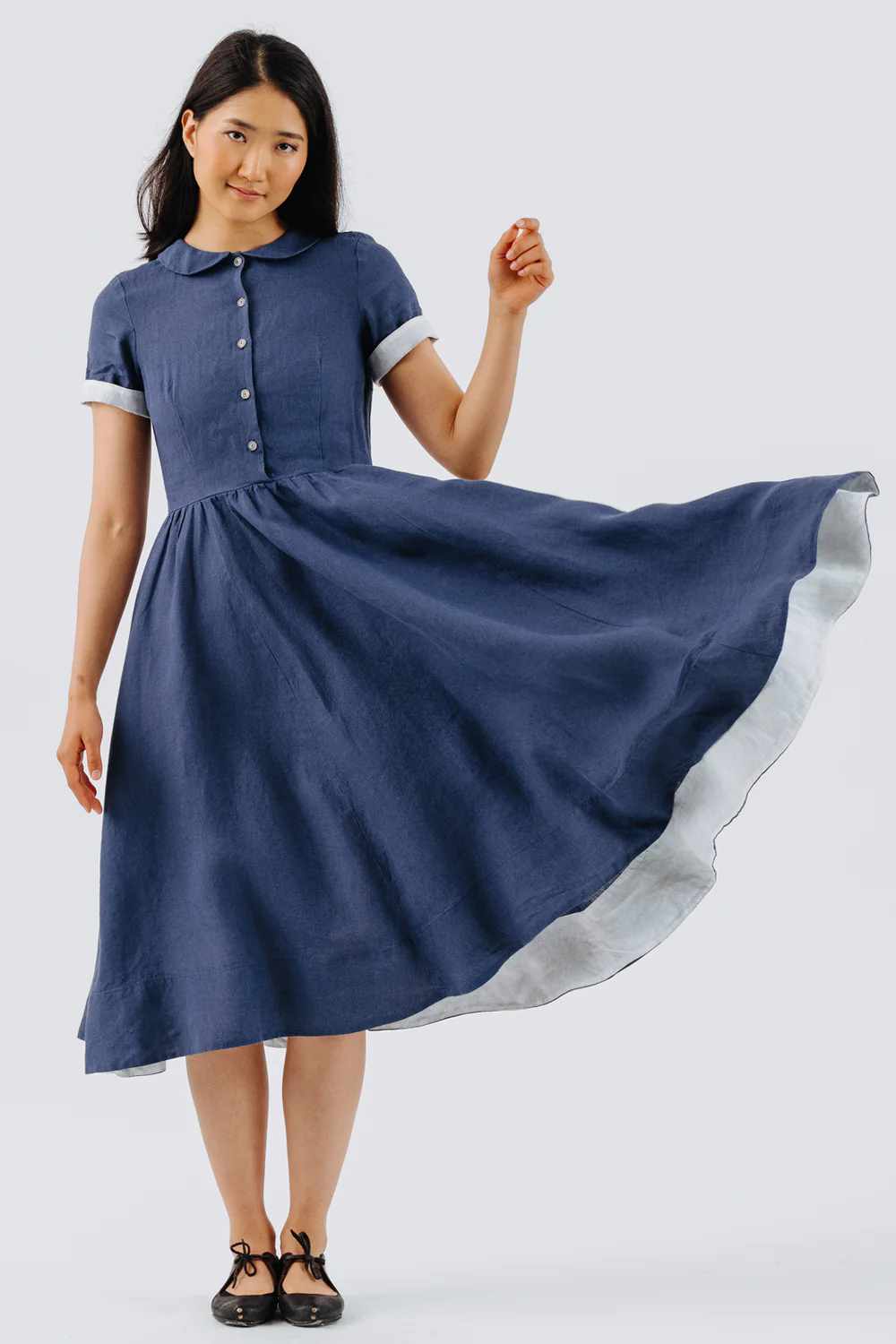 son de flor classic dress moonlight blue