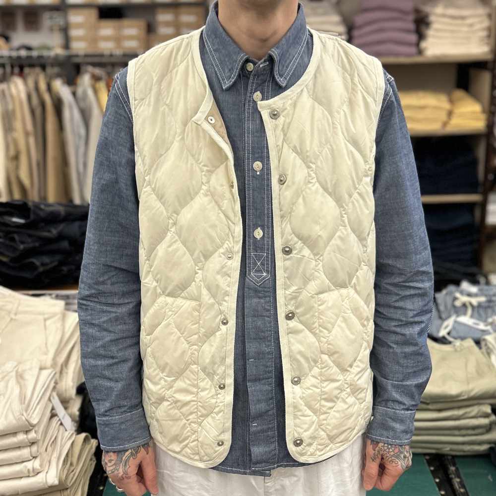 taion military down vest off white