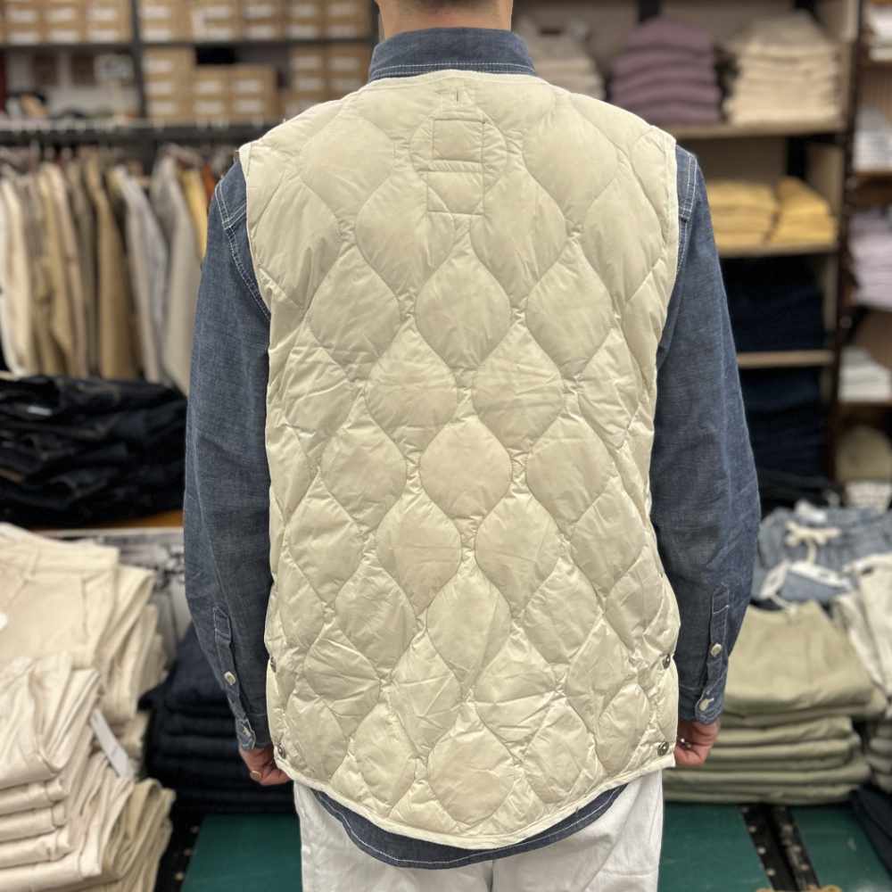 taion military down vest off white