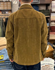 tela genova greto overshirt brown corduroy