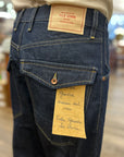 tela genova timoteo denim pant blue raw