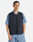 universal works 4 pocket gilet navy twill