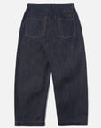 universal works duke pant indigo 13oz selvedge denim