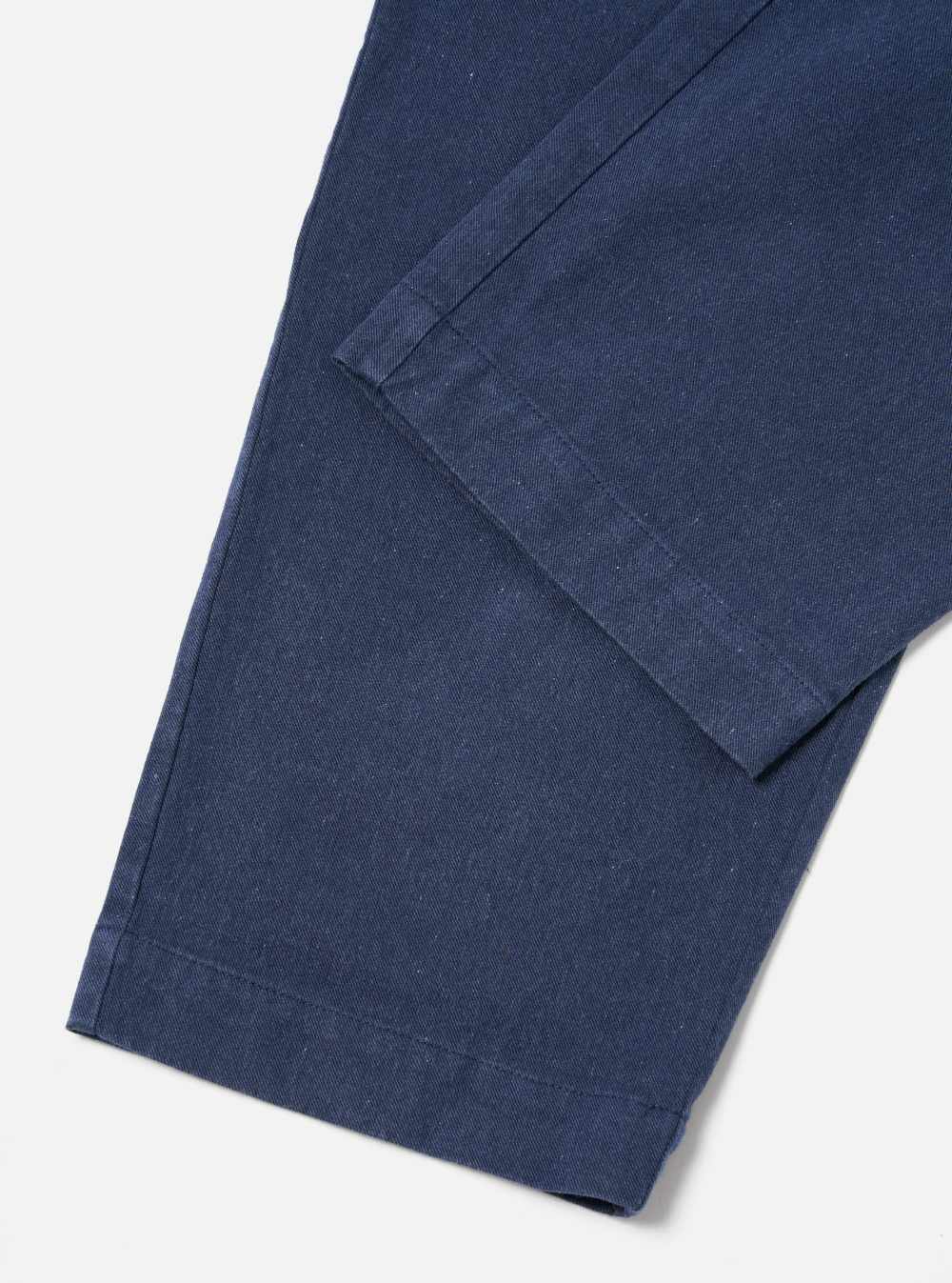 universal works duke pant indigo recycled denim