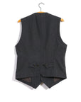 hansen william lapel waistcoat grey pin