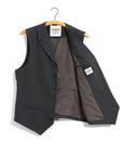 hansen william lapel waistcoat grey pin