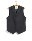 hansen william lapel waistcoat grey pin