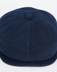 barbour thorns cord bakerboy hat midnight navy
