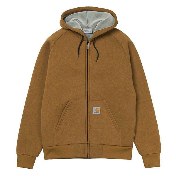 carhartt wip car lux hooded jacket hamilton brown (LAST SIZE XSMALL)