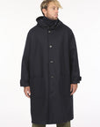 east harbour surplus aran coat navy