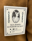 max rohr max3e 18oz cotton jacket tobacco (LAST SIZE XXXL)